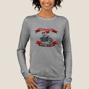 T-shirt En Tri-matière Maman aime les motos