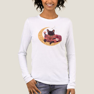 T-shirt En Tri-matière Maman Bouledogue Français Soirée Vin