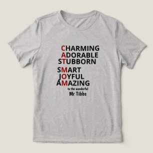 T-shirt En Tri-matière Maman Chat Personnalisé Amateur de Chat