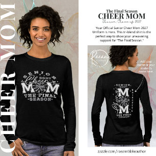T-shirt En Tri-matière Maman de pom-pom girl senior personnalisée 2027 Fe
