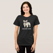 T-shirt En Tri-matière Maman Frenchie (Recto plein)