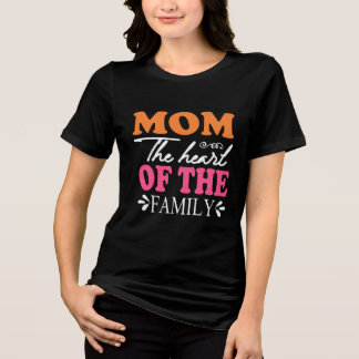 T-shirt En Tri-matière Maman Le Coeur De La Famille