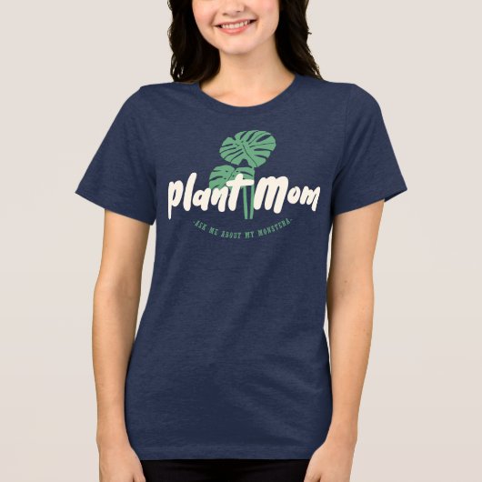 T-shirt En Tri-matière Maman plante - Demandez-moi mon monstère (Recto)