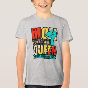 T-shirt En Tri-matière Maman Tu Es La Reine
