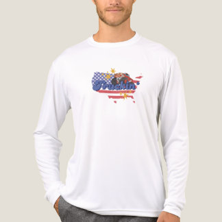 T-shirt En Tri-matière Manches longues pour Truckin Patriotique