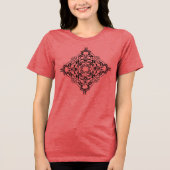 T-shirt En Tri-matière Mandala 2 Noir (Recto)