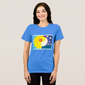 T-shirt En Tri-matière Mandala: Solflor e Luaflor (Recto plein)