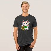 T-shirt En Tri-matière Maneki Neko : Chat chanceux (Recto plein)