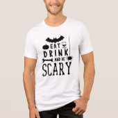 T-shirt En Tri-matière manger boire et être effrayant halloween (Recto)