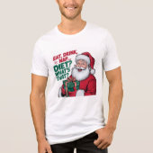T-shirt En Tri-matière Manger Boire Nap whips Diet, drôle Père Noël (Recto)