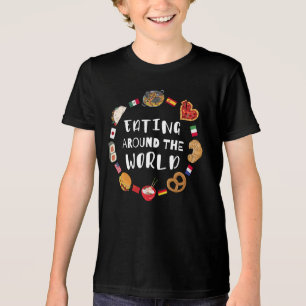 T-shirt En Tri-matière Manger dans le monde entier