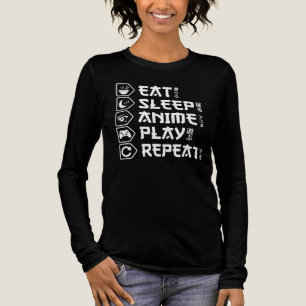 T-shirt En Tri-matière Manger Dormir Anime Jouer Répéter Style de vie Ota