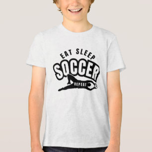 T-shirt En Tri-matière manger dormir football répéter