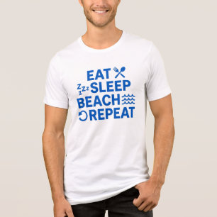 T-shirt En Tri-matière Manger Dormir Plage Répéter
