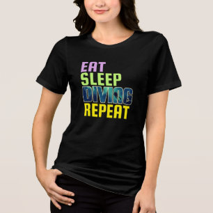 T-shirt En Tri-matière manger dormir plongée répéter