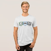 T-shirt En Tri-matière Mangez Sleep Jouer Soccer (Recto plein)