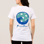 T-shirt En Tri-matière Marcher la femme vague bleu foncé (Verso)