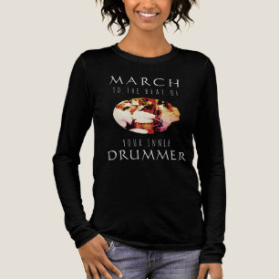 T-shirt En Tri-matière "Marchez vers votre batteur intérieur" Gold Red In