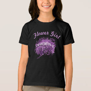 T-shirt En Tri-matière Mariage de l'arbre à feuilles en forme de cœur vio