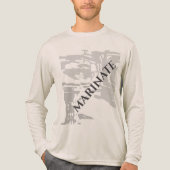 T-shirt En Tri-matière "Marinate" Charcoal Grey Island Imprimer Motif (Recto)