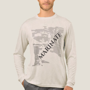 T-shirt En Tri-matière "Marinate" Charcoal Grey Island Imprimer Motif