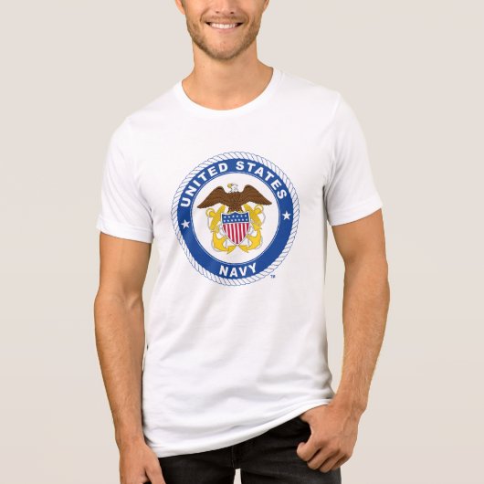 T-shirt En Tri-matière Marine américaine | Officier Crest (Recto)