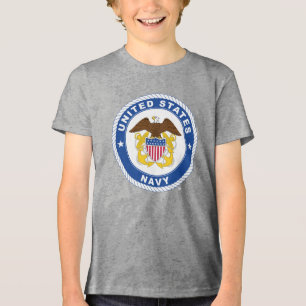 T-shirt En Tri-matière Marine américaine   Officier Crest