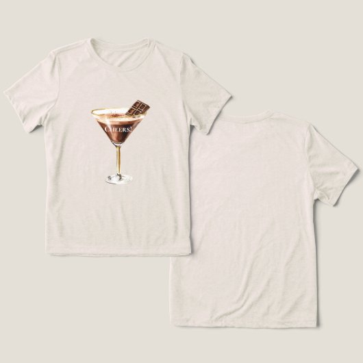 T-shirt En Tri-matière Martini au chocolat (Design Recto & Verso)