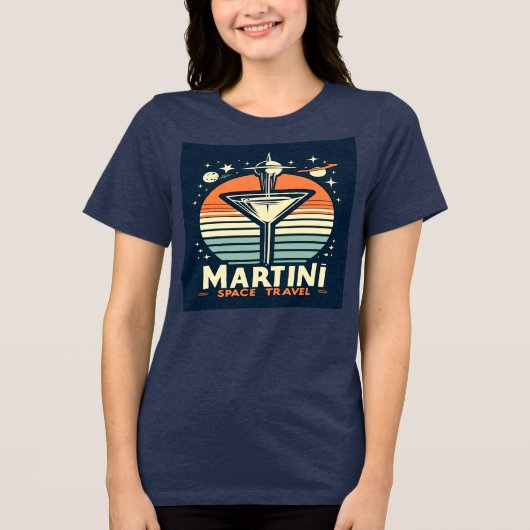 T-shirt En Tri-matière Martini Space Travel Lift Off Logo (Recto)