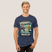 T-shirt En Tri-matière Martini Space Travel Posters The Martini's 1957 (Recto plein)