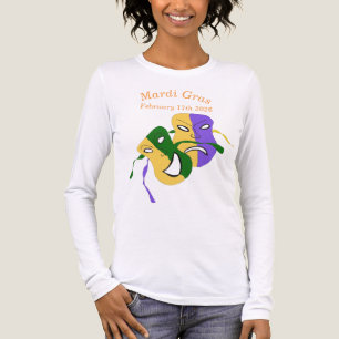 T-shirt En Tri-matière Masque de Comédie Tragique Mardi Gras