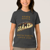 T-shirt En Tri-matière Massachusetts Territoire Reptile Le Serpent Garter (Recto)