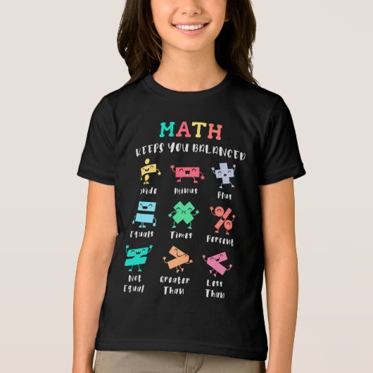T-shirt En Tri-matière Math keeps you balanced (Recto)