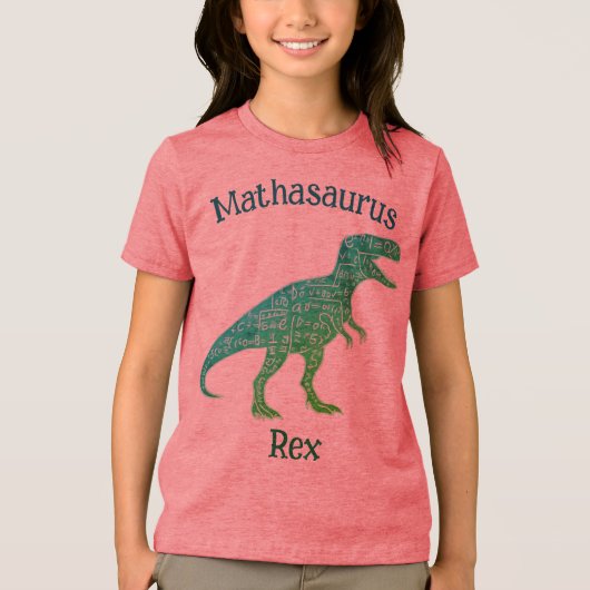 T-shirt En Tri-matière Mathasaurus Rex (Recto)