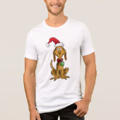 T-shirt En Tri-matière Max the Dog in Santa Hat (Recto)