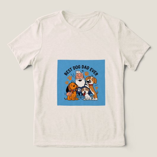T-shirt En Tri-matière Meilleur Chien Papa Jamais Personnalisé Animal Pho (Design Recto)