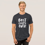 T-shirt En Tri-matière Meilleur entraîneur jamais une équipe de sport mod (Recto plein)