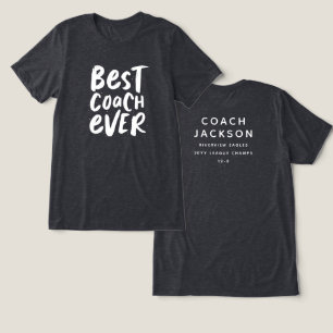T-shirt En Tri-matière Meilleur entraîneur jamais une équipe de sport mod