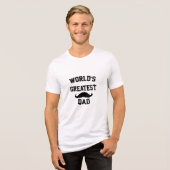 T-shirt En Tri-matière Meilleur papa du monde (Recto plein)