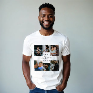 T-shirt En Tri-matière Meilleur papa jamais   Fête des pères 6 Collage ph