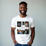 T-shirt En Tri-matière Meilleur papa jamais | Fête des pères 6 Collage ph<br><div class="desc">Célébrez la Fête des pères avec un cadeau qui capture l'essence de l'amour familial et des souvenirs chéris. Notre T-Shirt Collage photo Best Daddy Ever dispose d'une grille de collage 6 photos personnalisées, parfaite pour afficher vos photos de famille spéciales et des moments inoubliables avec papa. Le design est élégamment...</div>
