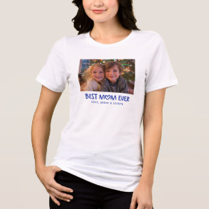 T-shirt En Tri-matière Meilleure Maman De Tous Les Temps Photo De Vacance