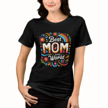 Meilleure Maman du Monde - Floral Vibrant et Arc-e
