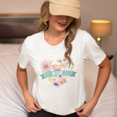T-shirt En Tri-matière Meilleure maman jamais | Blooming Fleur sauvage He