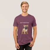 T-shirt En Tri-matière Meilleurs amis pour Frenchie Dog (Recto plein)