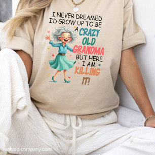 T-shirt En Tri-matière Mémé drôle folle et déchire tout
