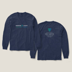 T-shirt En Tri-matière Mémorial Eric Sawyer Navy Manche Longue Femme