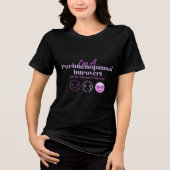 T-shirt En Tri-matière Ménopause Humour Perimenopausal Introvert Hormonal (Recto)