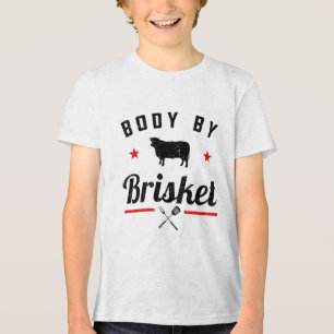 T-shirt En Tri-matière Mens Drôle Barbecue Corps Par Brisket Griller Ou F