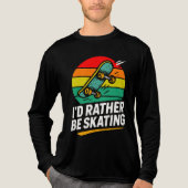 T-shirt En Tri-matière Mens funny skateboarding (Recto)